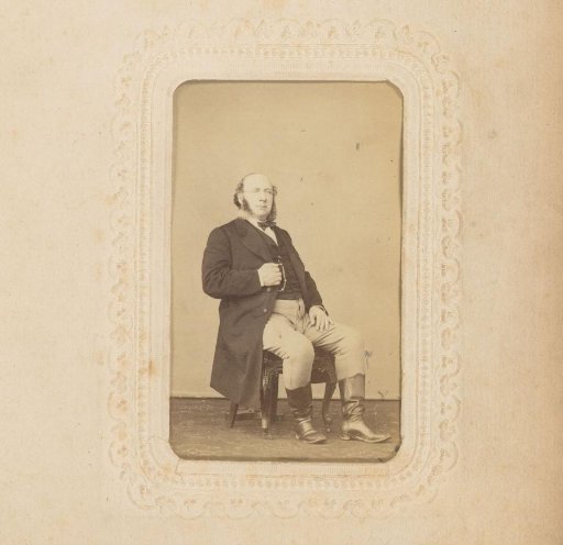 Portrait of a Sitting Man with Sideburns