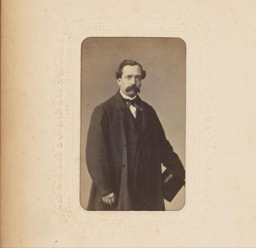 Portrait of a man with a moustache and hat