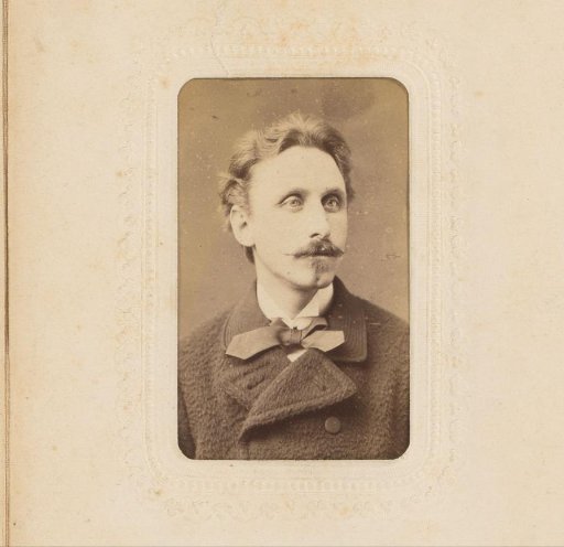 Portrait of a man with a moustache