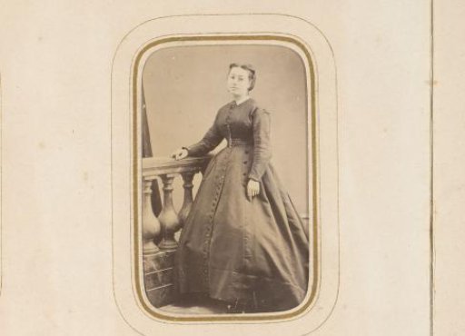 Portrait of a Standing Woman by a Balustrade