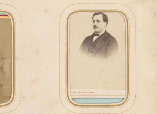 Portrait of a man with a moustache