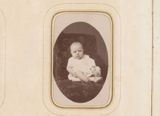 Portrait of a seated baby