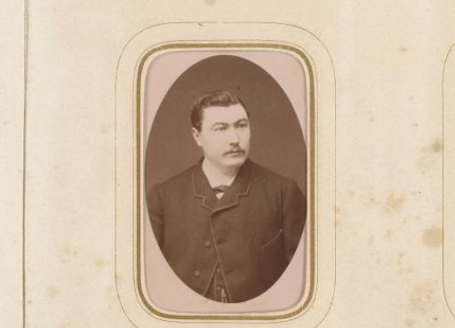 Portrait of a man with a moustache