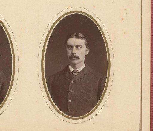 Portrait of a man with a mustache
