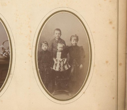 Group portrait of four children