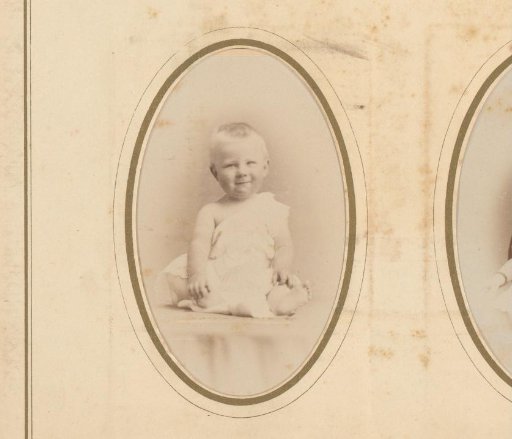 Portrait of a sitting baby
