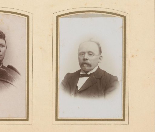 Portrait of a Man with a Mustache, Sideburns and Spectacles