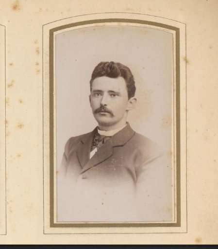 Portrait of a man with a mustache