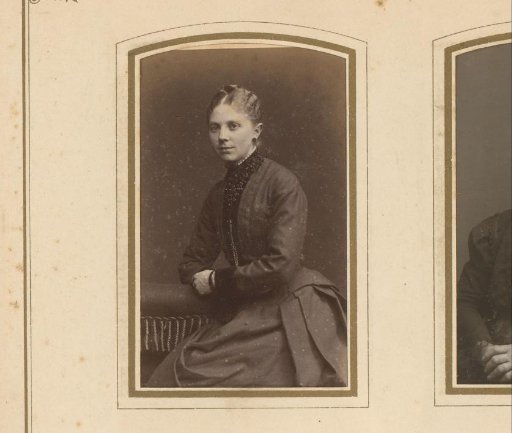 Portrait of a seated woman