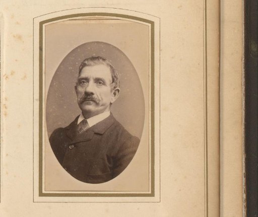 Portrait of a man with a moustache
