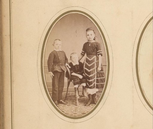 Portrait of three children