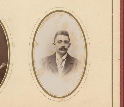 Portrait of a man with a mustache