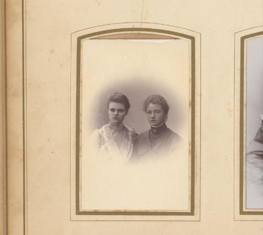 Portrait of two young women