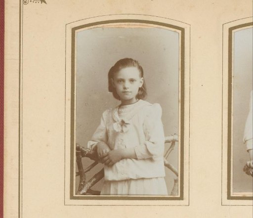 Portrait of a seated girl