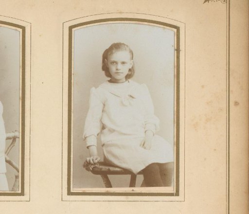 Portrait of a seated girl