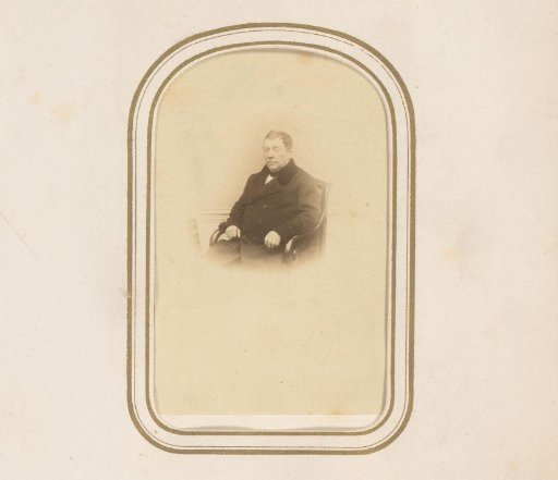 Portrait of a seated man