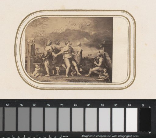 Photographic reproduction of a print with a mythological representation