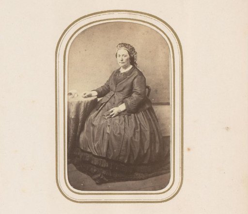 Portrait of a seated woman