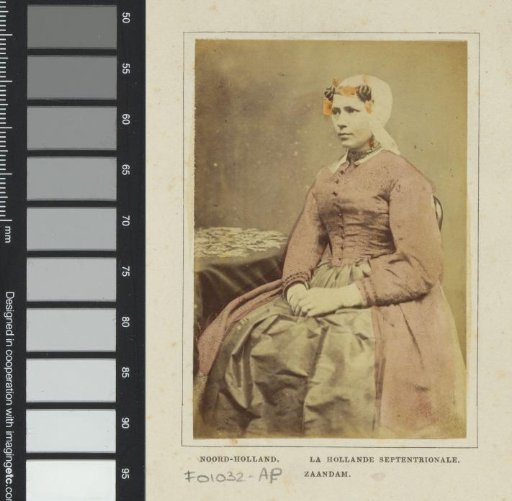Portrait of an Unknown Woman in Traditional Dress from Zaandam, North Holland