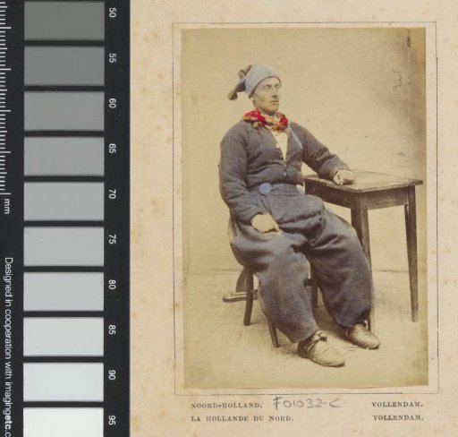 Portrait of an unknown man in the costume of Volendam, North Holland