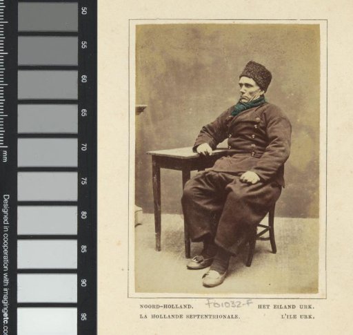 Portrait of an unknown man in traditional costume of Urk, Flevoland