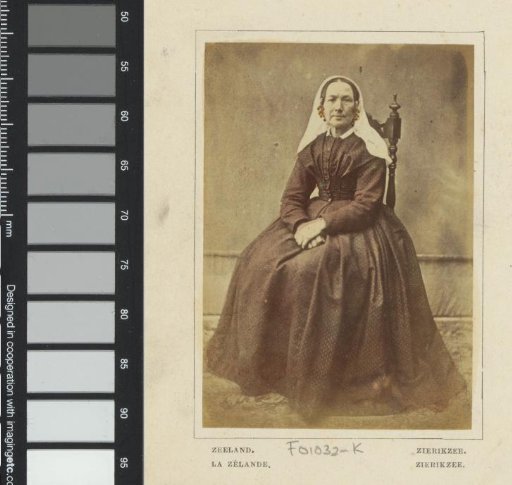 Portrait of an unknown woman in traditional costume of Zierikzee, Zeeland