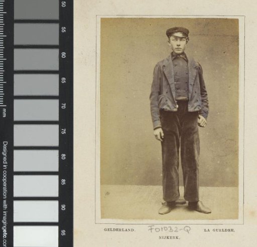 Portrait of an unknown man in traditional costume of Nijkerk, Gelderland