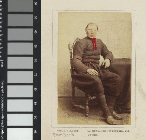 Portrait of an Unknown Man in Traditional Dress from Marken, North Holland