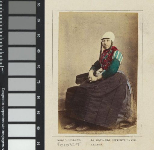 Portrait of an Unknown Woman in Traditional Dress from Marken, North Holland