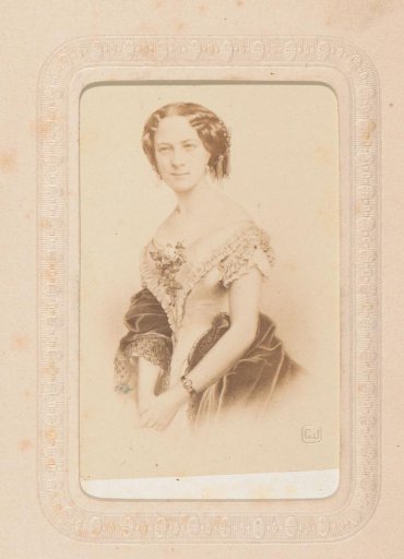 Photographic reproduction of a portrait of a woman