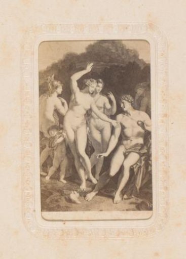Photographic reproduction of a print with the Judgment of Paris