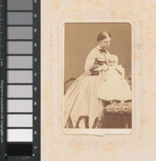 Portrait of Maria Clothilde of Savoy, Princess of Savoy, probably with her son Victor