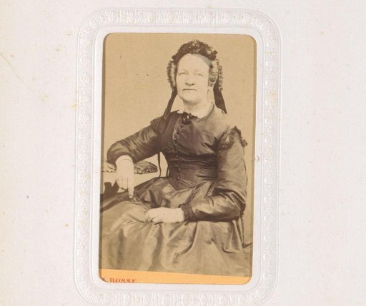 Portrait of a seated old woman
