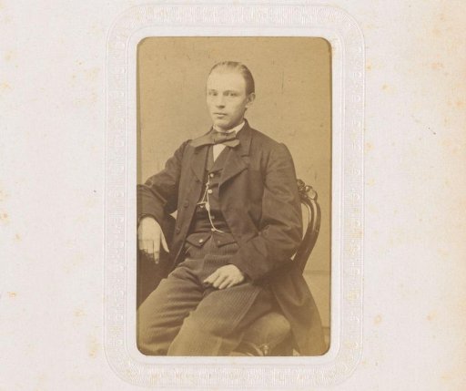 Portrait of a seated man