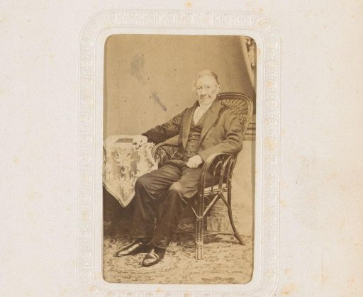 Portrait of a seated old man