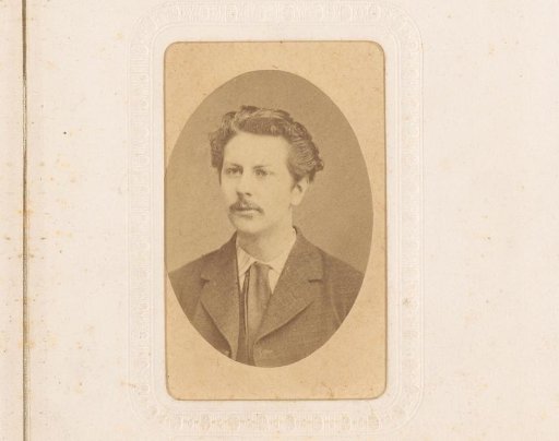 Portrait of a man with a moustache