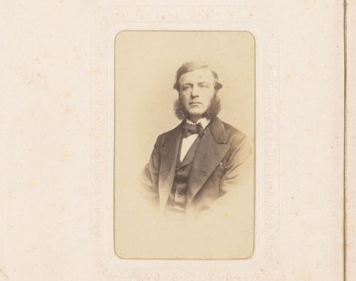 Portrait of a Seated Man with Sideburns and Bow Tie