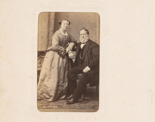 Portrait of a Standing Woman and a Seated Man, Identified as Grandfather and Grandmother Bletz