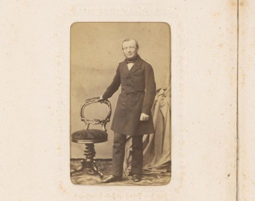 Portrait of a Standing Man by a Chair, Identified as Uncle Kerkhoff