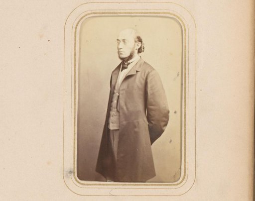 Portrait of a Standing Man with a Ring Beard