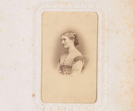 Portrait of a seated young woman