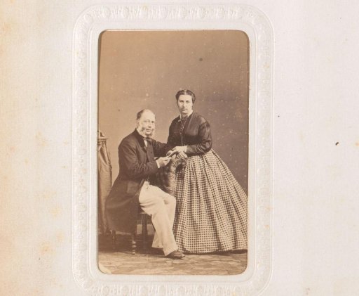 Portrait of a Married Couple, the Man Seated on a Chair and the Woman Standing