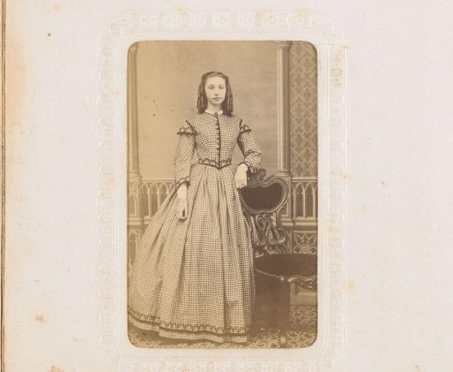 Portrait of a Young Woman, Standing by a Chair