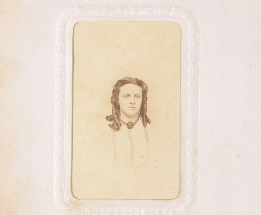 Portrait of a young woman with ringlets