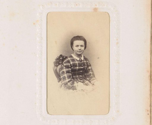 Portrait of a seated young woman
