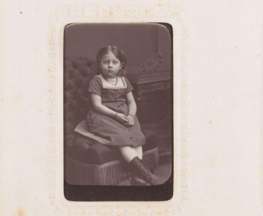 Portrait of a seated girl