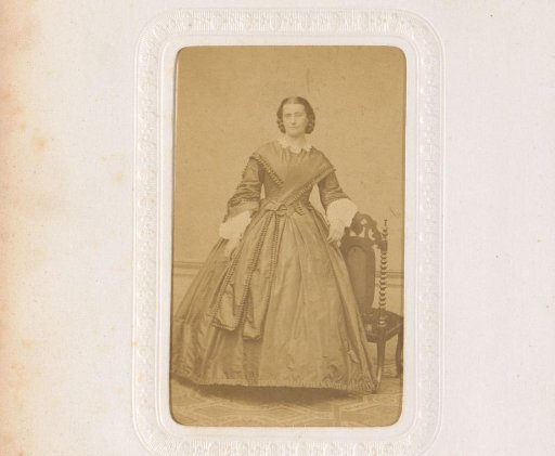 Portrait of a Woman, Standing by a Chair