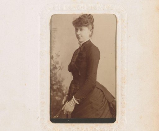 Portrait of a standing young woman