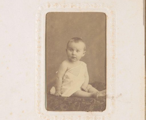 Portrait of a seated baby
