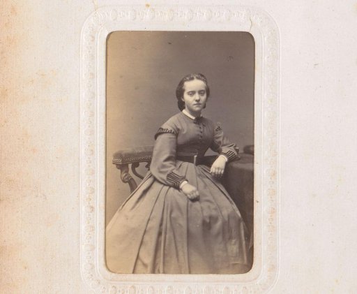 Portrait of a seated young woman